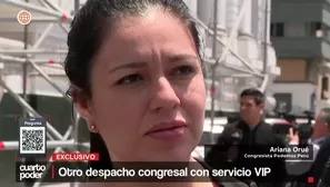 Congresista Ariana Orué usó a su asesor como chofer para ir al gimnasio en horario laboral. Además, contrató como asesor a la pareja de su hermana, con antecedentes policiales y sin experiencia en el Estado. Video: Cuarto Poder