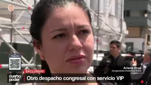 Congresista Ariana Orué usó a su asesor como chofer para ir al gimnasio en horario laboral. Además, contrató como asesor a la pareja de su hermana, con antecedentes policiales y sin experiencia en el Estado. Video: Cuarto Poder