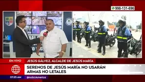 Jesús Gálvez, alcalde de Jesús María. Foto y video: América Noticia