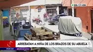 Arrebataron a la niña de los brazos de su abuela en El Agustino