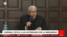 Arzobispo Carlos Castillo critica a autoridades por inseguridad