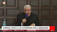 Arzobispo Carlos Castillo critica a autoridades por inseguridad