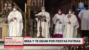 Te Deum en la Catedral de Lima. América Noticias