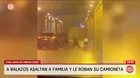 Asaltan a balazos a una familia en San Juan de Miraflores