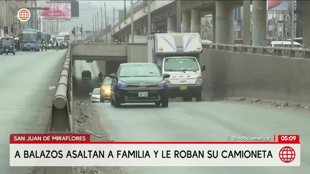 Asaltan a balazos a una familia en San Juan de Miraflores. Foto: América Noticias