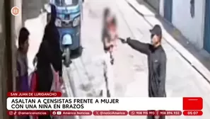 Asaltan a censistas frente a madre con niña en brazos en San Juan de Lurigancho. Foto y video: América Noticias