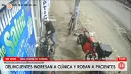 Asaltan clínica y roban a pacientes en San Martín de Porres
