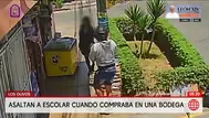 Asaltan a escolar de 13 años en bodega de Los Olivos