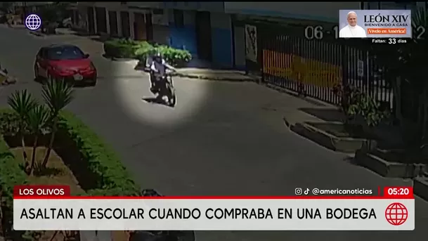 Asaltan a escolar de 13 años en bodega de Los Olivos. Foto: América Noticias Asaltan a escolar de 13 años en bodega de Los Olivos. Foto: América Noticias