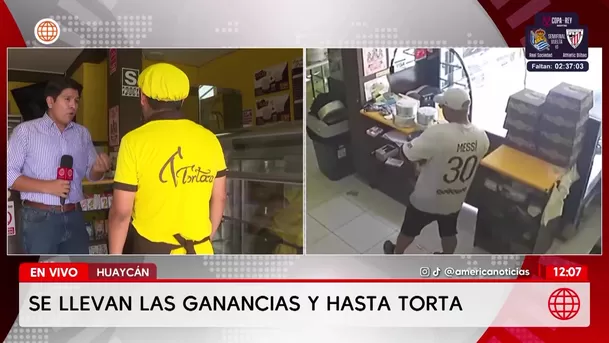 Asaltan pastelería en Huaycán y se llevan hasta una torta. Foto: América Noticias