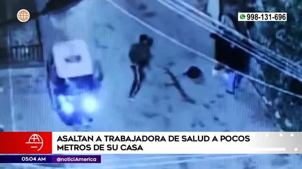 De la mototaxi descendieron dos delincuentes | Imagen: América Noticias