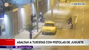 Asaltan a turistas con pistolas de juguete en San Borja. Foto y video: América Noticias