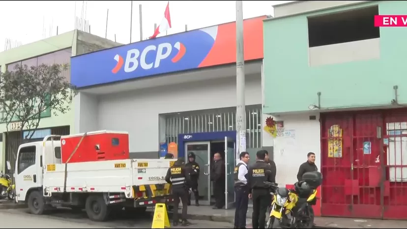 El Agustino: Asalto en agencia bancaria deja a vigilante herido