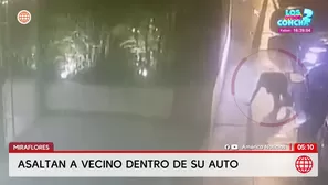 Asalto en Miraflores: Vecino escapa de delincuentes armados en la puerta de su casa. Foto y video: América Noticias