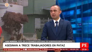 Asamblea Nacional de Gobernadores Regionales sobre asesinatos en Pataz. Foto y video: América Noticias