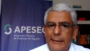 Eduardo Morón, presidente de Apeseg dijo que "en estos meses han recibido unos 36 mil avisos de siniestro". Foto: América Noticias