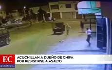 Asesinan a dueño de chifa por resistirse al asalto - Noticias de asalto-chifa