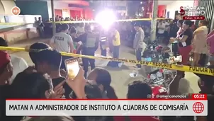 Asesinan a administrador en San Martín. Foto y video: América Noticias