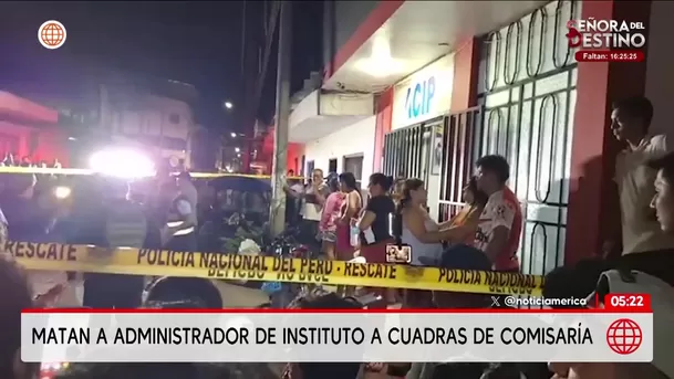 Asesinan a administrador en San Martín. Foto: América Noticias