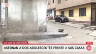 Asesinan a adolescentes durante ataque en San Juan de Lurigancho