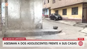 Asesinan a dos adolescentes durante ataque en San Juan de Lurigancho. Foto y video: América Noticias