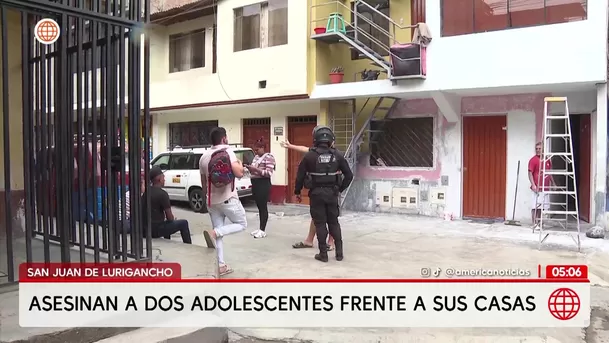 Asesinan a dos adolescentes durante ataque en San Juan de Lurigancho. Foto: América Noticias