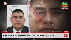Asesinan a agente del Poder Judicial en el Rímac. Foto y video: América Noticias