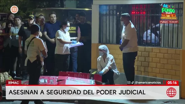 Asesinan a agente del Poder Judicial en el Rímac. Foto: América Noticias