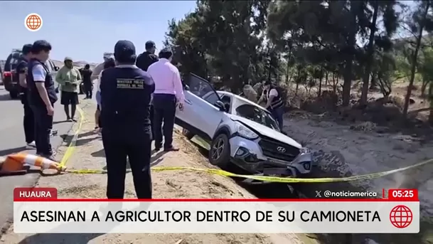 Asesinan a agricultor de 11 disparos en Huaura. Foto: América Noticias
