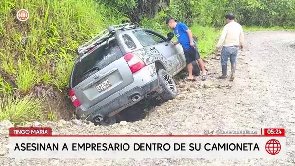 Asesinan a balazos al Rey de las Mariposas dentro de su camioneta en Tingo María. Foto: América Noticias