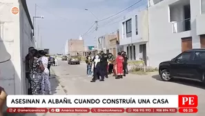Asesinan a albañil cuando construía una casa en Pisco. Foto y video: América Noticias
