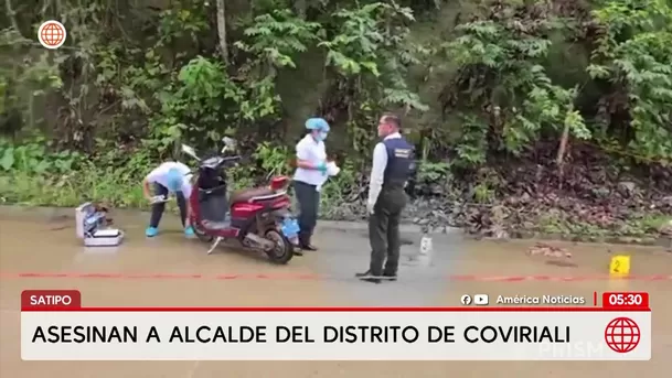 Asesinan a alcalde de Coviriali tras ataque armado en Satipo. Foto: América Noticias