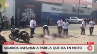 Asesinan apareja que iba en moto en Chimbote