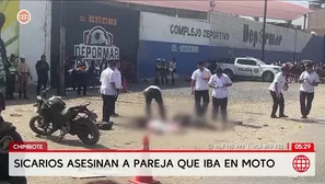 Asesinan apareja que iba en moto en Chimbote. Foto y video: América Noticias