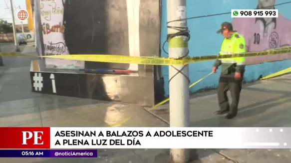 Asesinan a balazos a adolescente a plena luz del día en el Callao. Foto: América Noticias