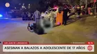Asesinan a balazos a adolescente en San Juan de Lurigancho