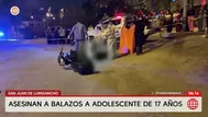 Asesinan a balazos a adolescente en San Juan de Lurigancho