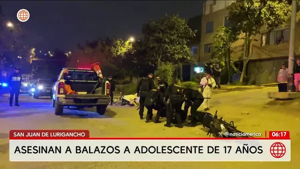 Asesinan a balazos a adolescente en San Juan de Lurigancho. Foto: América Noticias Asesinan a balazos a adolescente en San Juan de Lurigancho. Foto: América Noticias