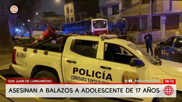 Asesinan a balazos a adolescente en San Juan de Lurigancho. Foto: América Noticias Asesinan a balazos a adolescente en San Juan de Lurigancho. Foto: América Noticias