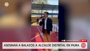 Asesinan a balazos al alcalde Víctor Hugo Febre en Piura. Foto y video: América Noticias