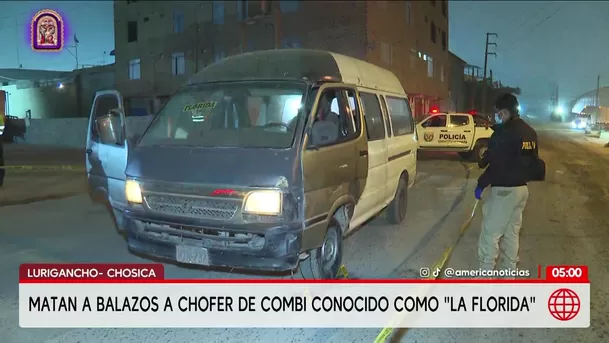 Asesinan a balazos a chofer de combi en Lurigancho-Chosica. Foto: América Noticias