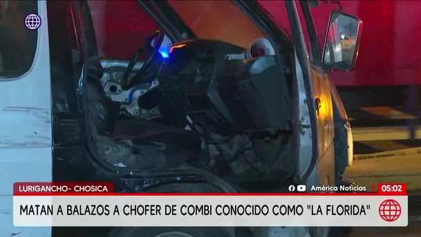 Asesinan a balazos a chofer de combi en Lurigancho-Chosica. Foto: América Noticias