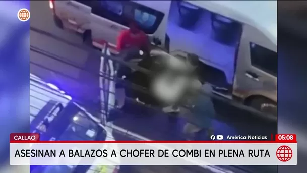 Asesinan a balazos a chofer de combi en plena ruta en el Callao. Foto: América Noticias Asesinan a balazos a chofer de combi en plena ruta en el Callao. Foto: América Noticias