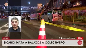 Asesinan a balazos a colectivero en el Rímac. Foto y video: América Noticias