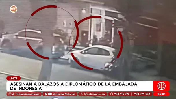 Asesinan a balazos a diplomático de Indonesia en Lince. Foto: América Noticias