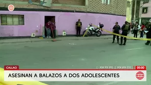 Asesinan a balazos a dos adolescentes de 14 años en el Callao. Foto y video: América Noticias