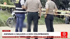 Asesinan a balazos a dos colombianos en Huánuco. Foto y video: América Noticias
