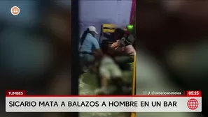 Asesinan a balazos a un hombre en un bar de Tumbes. Foto y video: América Noticias