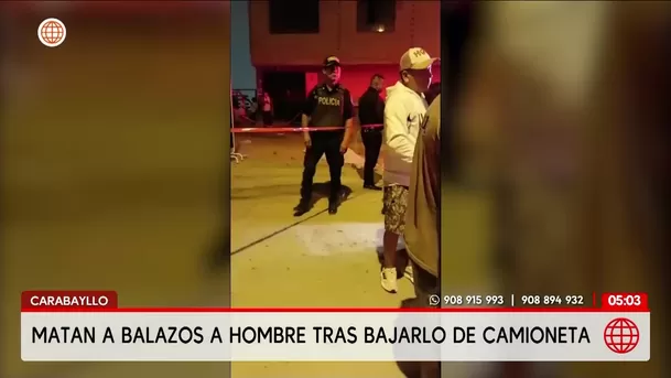 Asesinan a balazos a un hombre en Carabayllo. Foto: América Noticias Asesinan a balazos a un hombre en Carabayllo. Foto: América Noticias