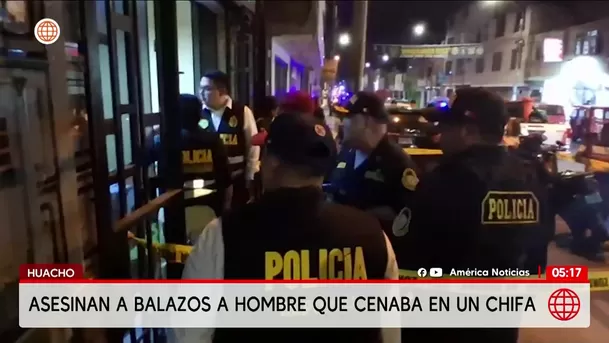 Asesinan a balazos a un hombre en un chifa de Huacho. Foto: América Noticias Asesinan a balazos a un hombre en un chifa de Huacho. Foto: América Noticias
